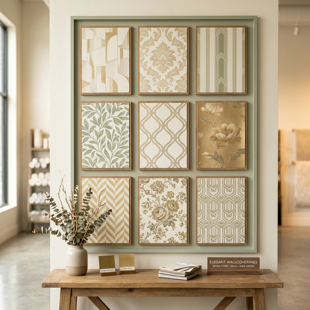 New botanical garden wallpaper design