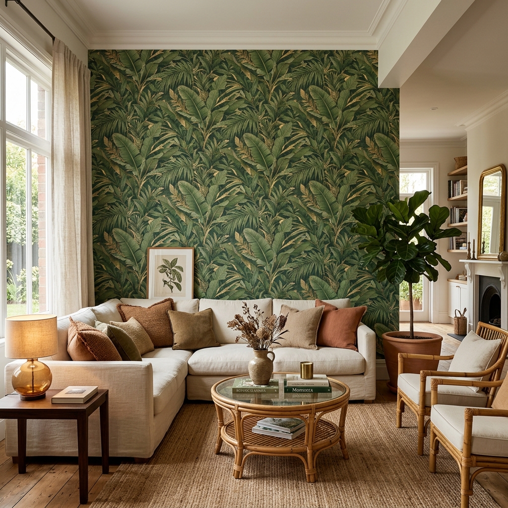 Botanical Luxury Wallpaper Design