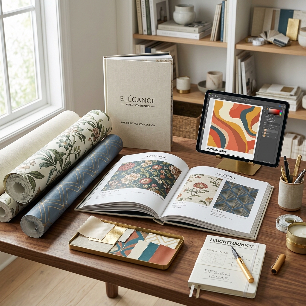 Premium wallpaper collection catalog showcase